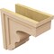 Ekena Millwork 9"W x 18"D x 18"H Classic Highland Rough Cedar Woodgrain TimberThane Corbel, Primed Tan CORUR09X18X18HLDRCPR - alternate 2